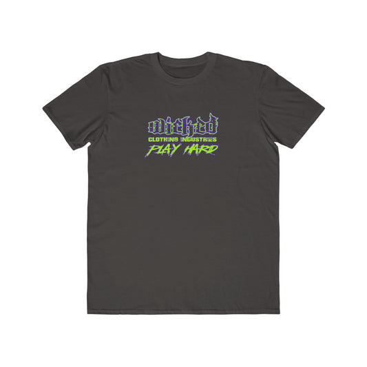 Play Hard/Neon Green, Purple/ Tee Shirt