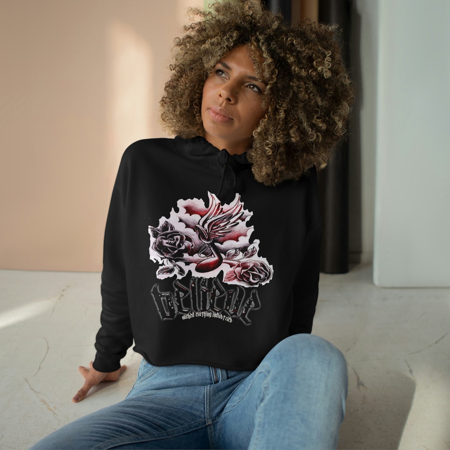 Believe E.L. Crop Hoodie