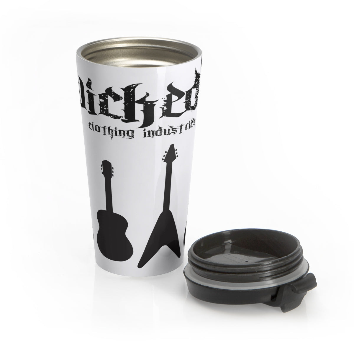 Guitars/ Stainless Steel Travel Mug
