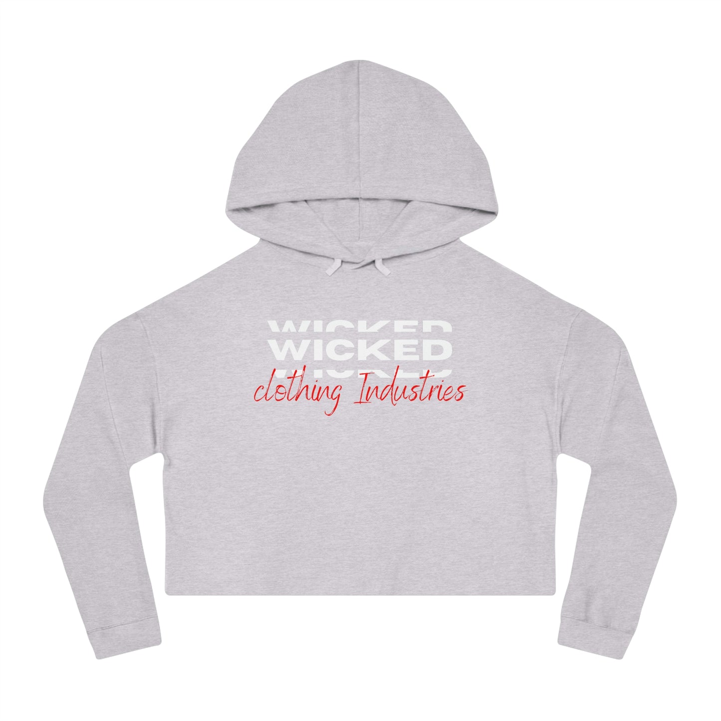 Wicked 3D / Women’s Cropped Hooded Sweatshirt