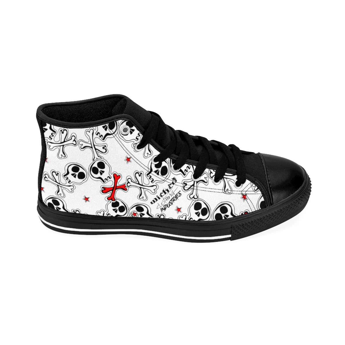 Men's Cartoon Skulls High-top Sneakers