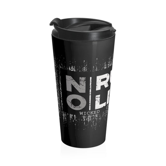No Rules/ Limits/Gray/ Black/ Stainless Steel Travel Mug