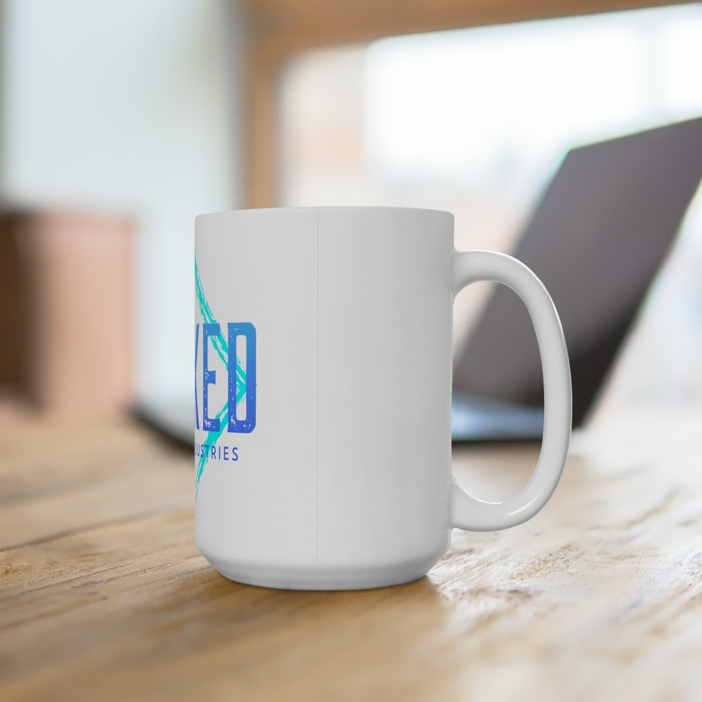 Faded Out Ocean Vintage Black WCI / White Mug