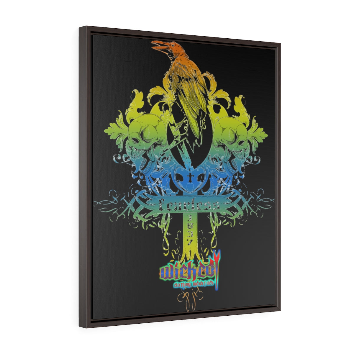 Fearless 2 /Vertical Framed Wrap Canvas