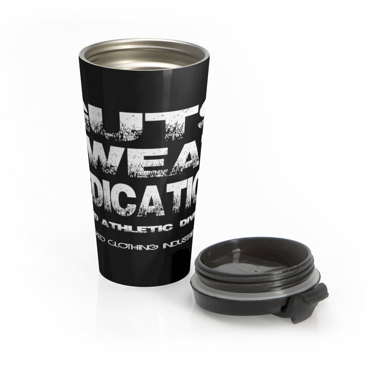 Stainless Steel Travel Mug ( GUTS SWEAT DEDICATION )