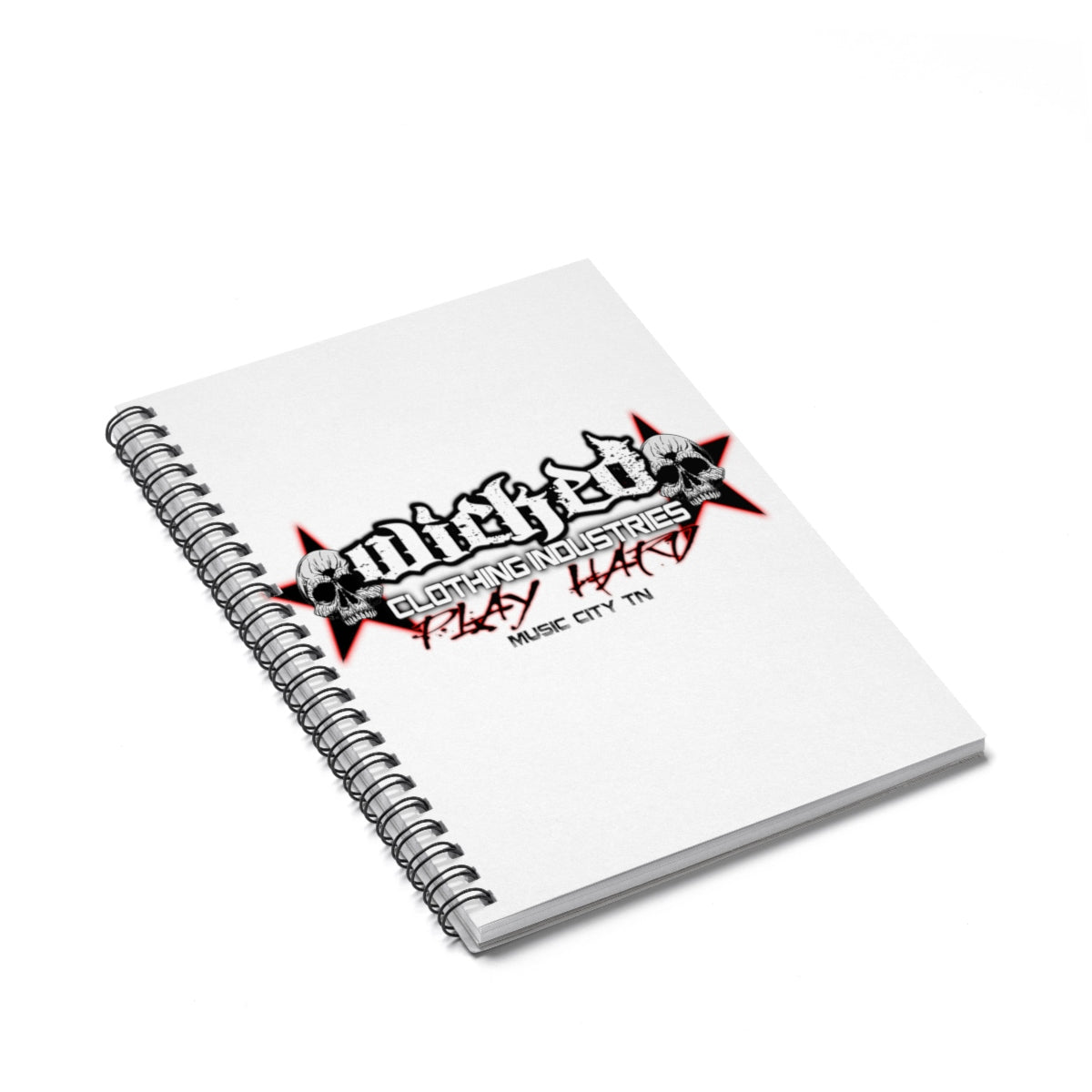 Spiral Notebook - Ruled Line Wicked Play Hard Music City