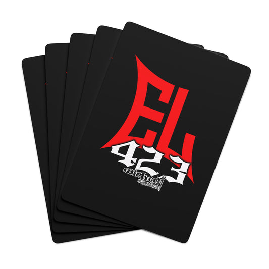 EL423 Red Bold/ Poker Cards