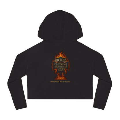 WCI IRON CROSS 423 /Women’s Cropped Hooded Sweatshirt