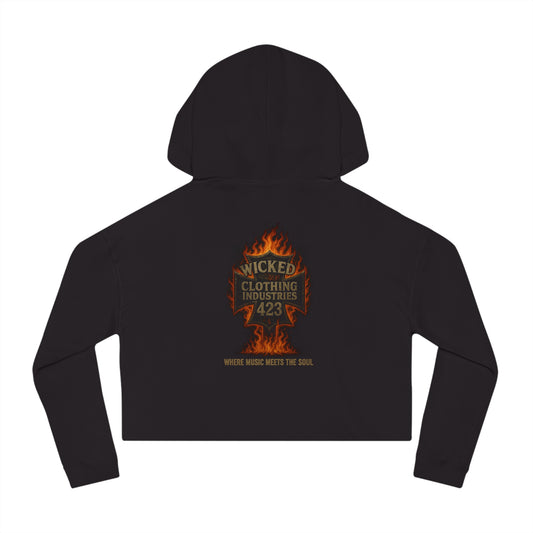 WCI IRON CROSS 423 /Women’s Cropped Hooded Sweatshirt