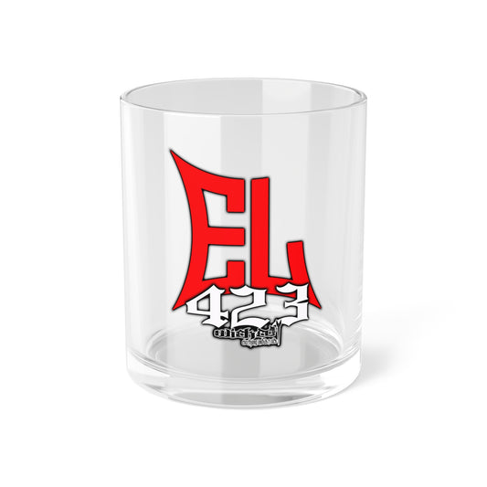EL423 Red Bold Bar Glass