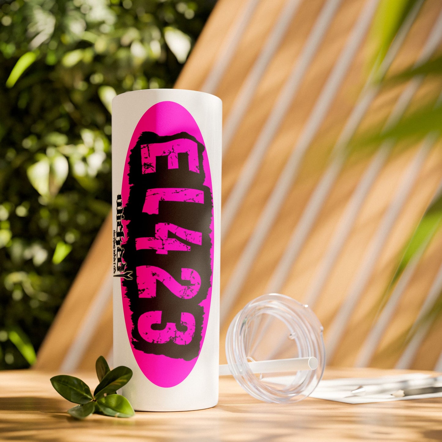 EL423 Alternative Hot Pink 2 / Skinny Tumbler with Straw, 20oz