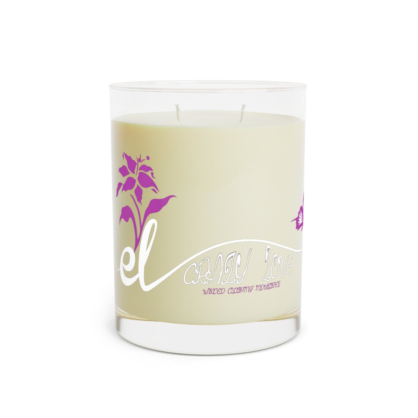 EL423 Crazy Love /on Glass /Scented Candle