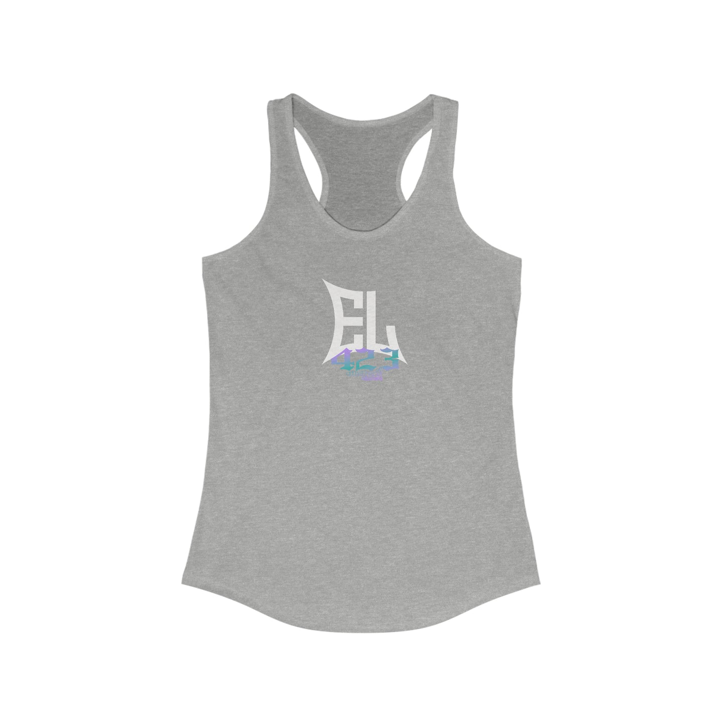 EL423 Bold Purple Teal/Racerback Tank Top