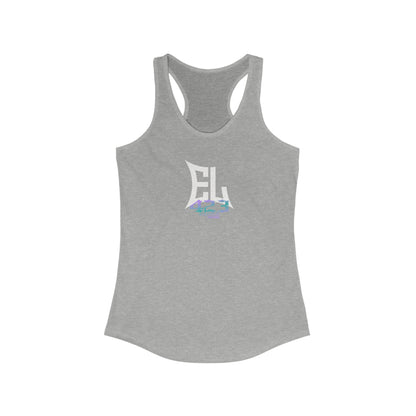 EL423 Bold Purple Teal/Racerback Tank Top