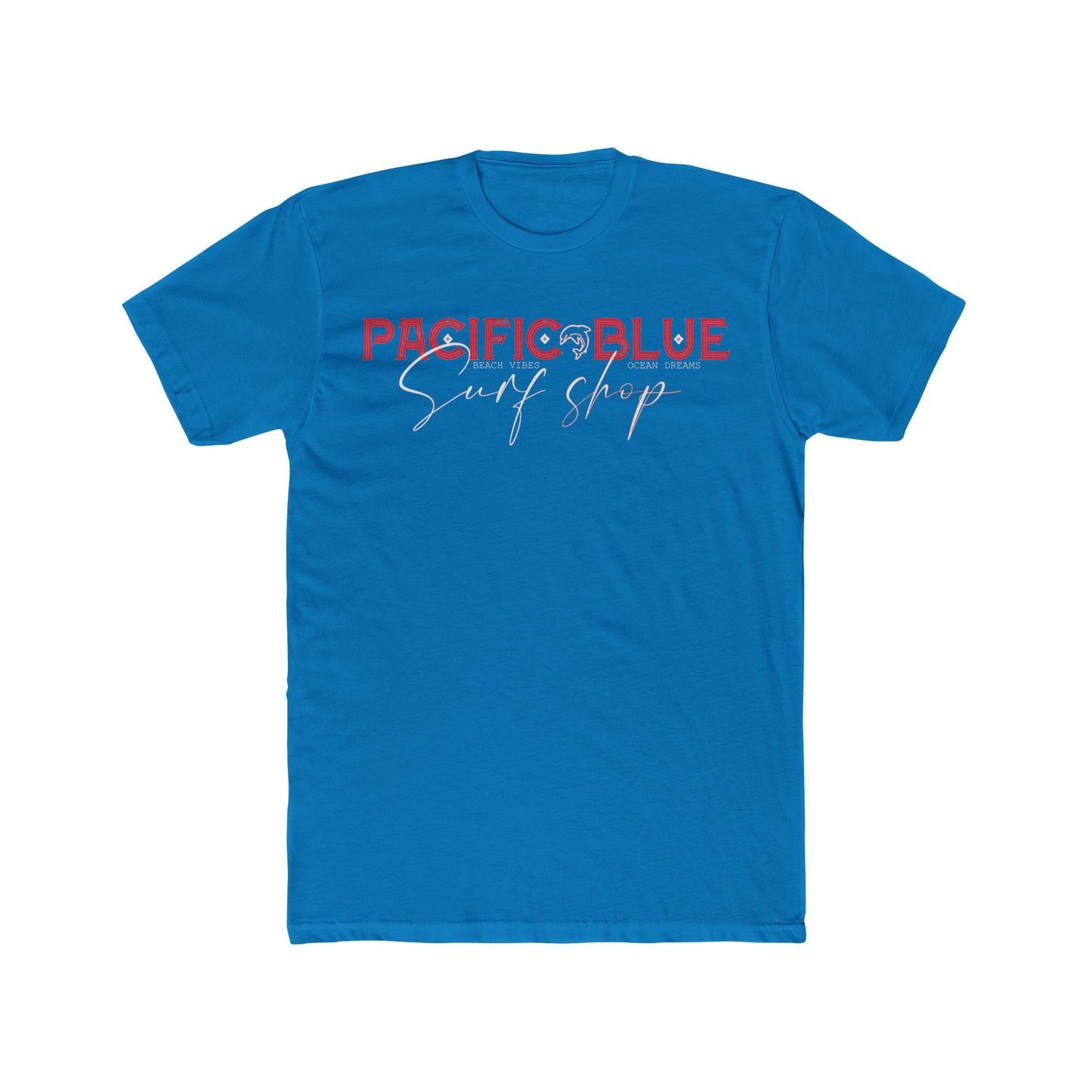 Pacific Blue Surf Shop 3 with Surfing 3 On Back / Surfing on Back  / WCI Tee