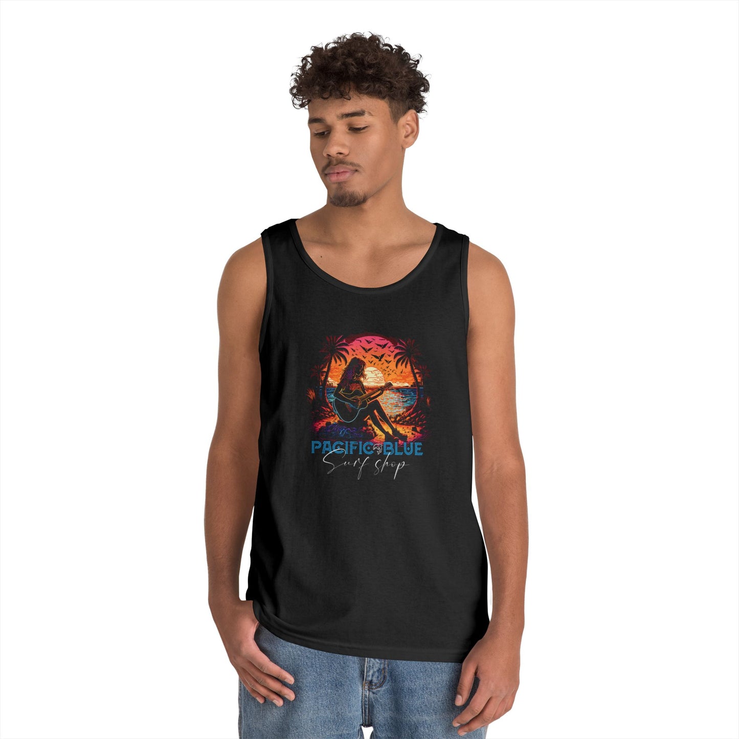 Guitar Girl /Pacific Blue Surf Shop   / WCI Tank Top