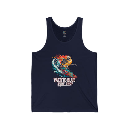 Flaming Shredder // Pacific Blue Surf Tank