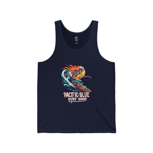 Flaming Shredder // Pacific Blue Surf Tank