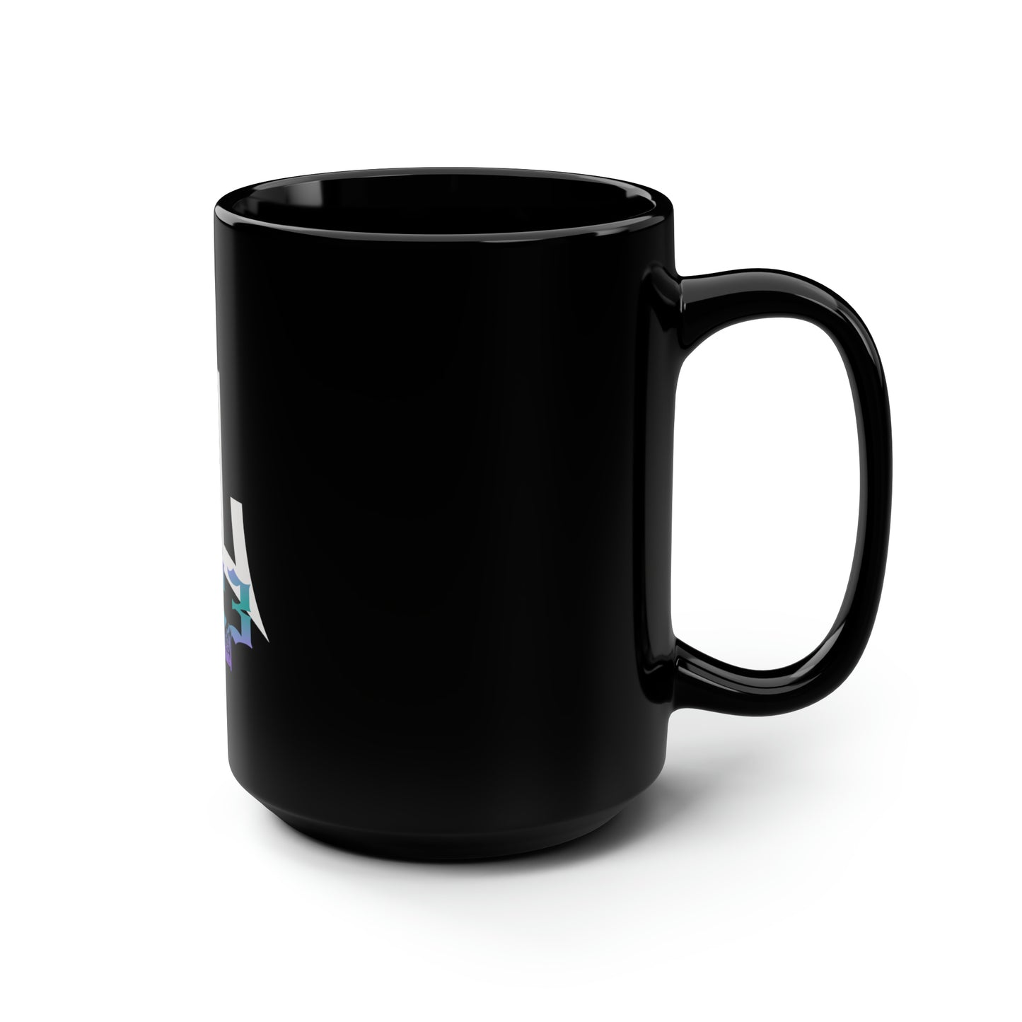 EL423 Bold Purple Teal /Black Mug, 15oz