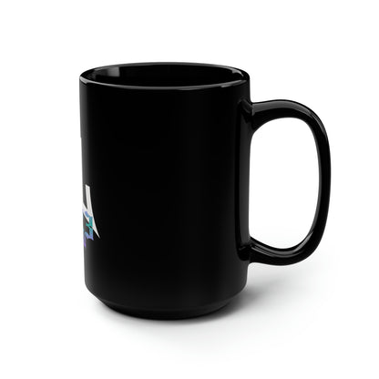 EL423 Bold Purple Teal /Black Mug, 15oz