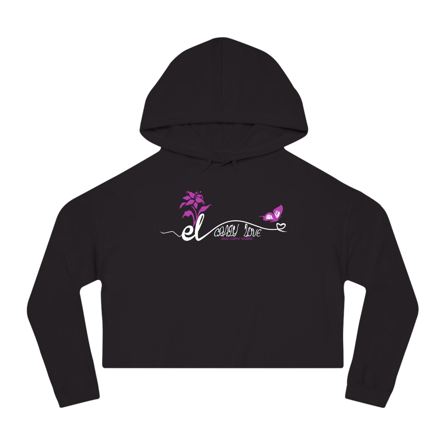 EL423 Crazy Love /Cropped Hooded Sweatshirt