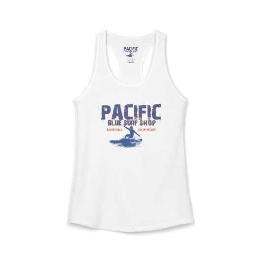 The "Locals Only" Vibe Pacific Blue // Heritage Badge Racerback