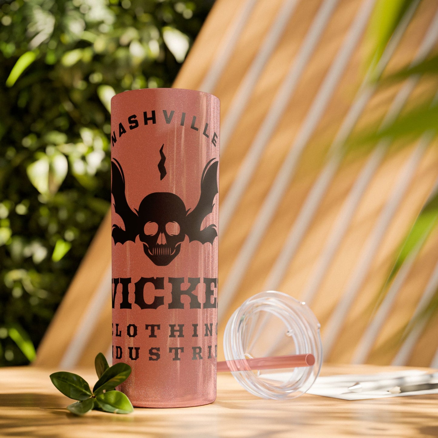 Wicked Nashville /Mint ( Shown)/ Skinny Tumbler with Straw, 20oz