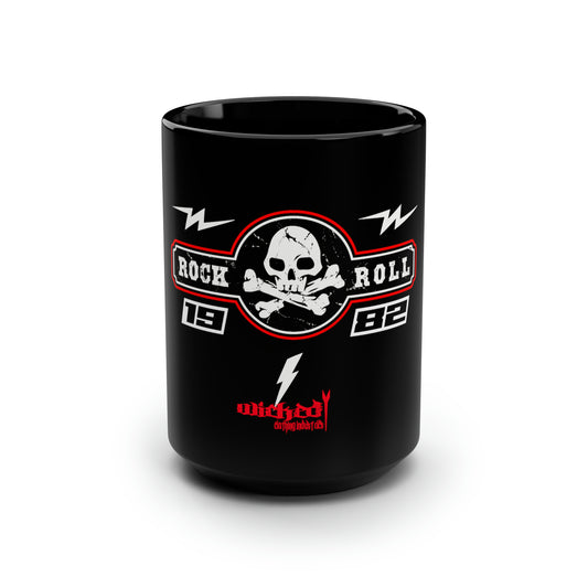 1982 Rock N Roll /Black Mug, 15oz