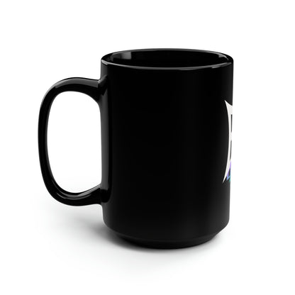 EL423 Bold Purple Teal /Black Mug, 15oz