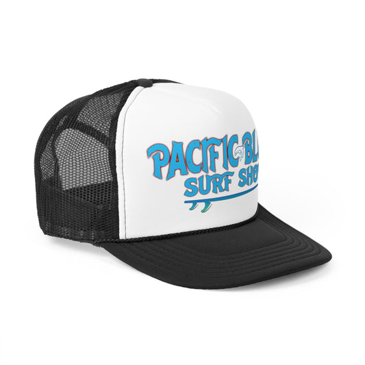 Pacific Blue Surf Shop/ Ocean Color / Black/ Trucker Hat