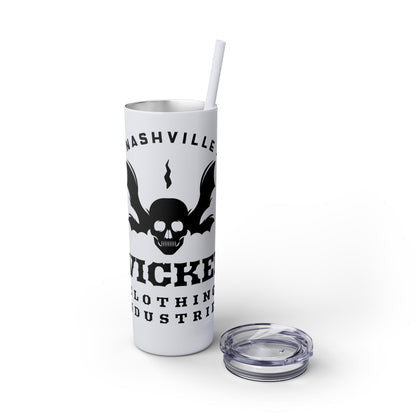 Wicked Nashville /Mint ( Shown)/ Skinny Tumbler with Straw, 20oz
