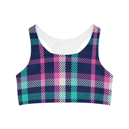 Tealberry Twist Seamless Sports Bra