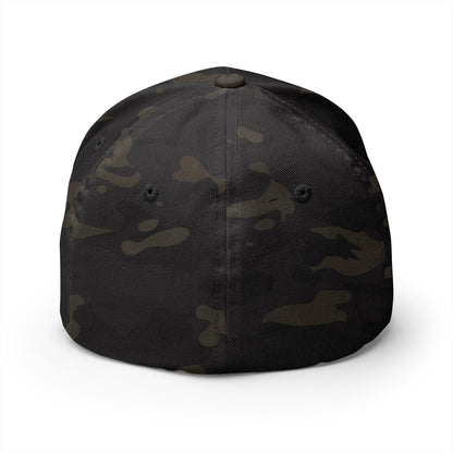 Pacific Blue Surf Shop Sunset Logo Fitted hat  (Embroidery)