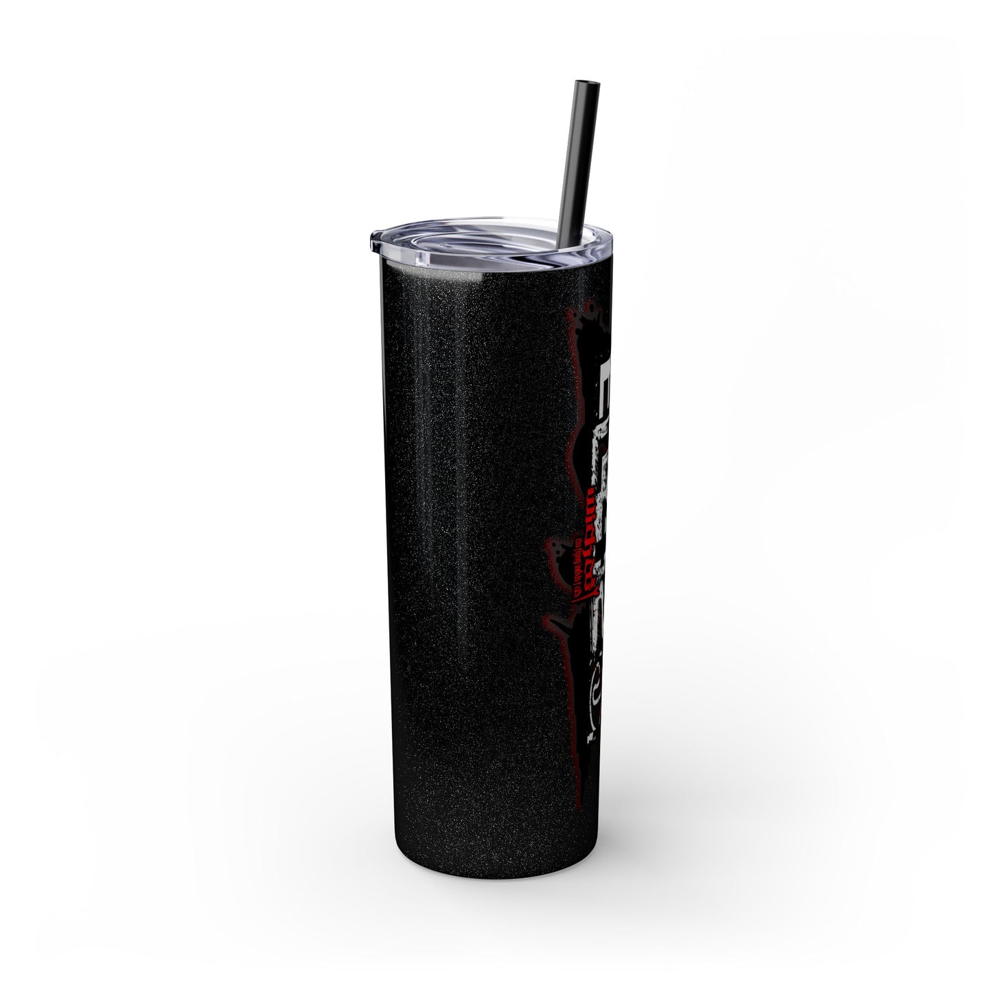 EL423 Wicked Love Red/White / Skinny Tumbler with Straw, 20oz