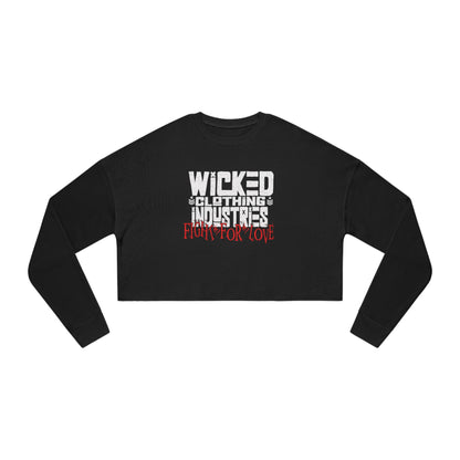 Fight For Love /Women's Cropped Sweatshirt