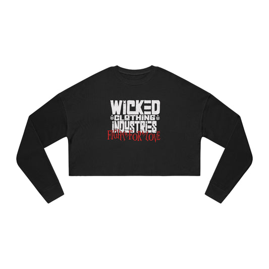 Fight For Love /Women's Cropped Sweatshirt