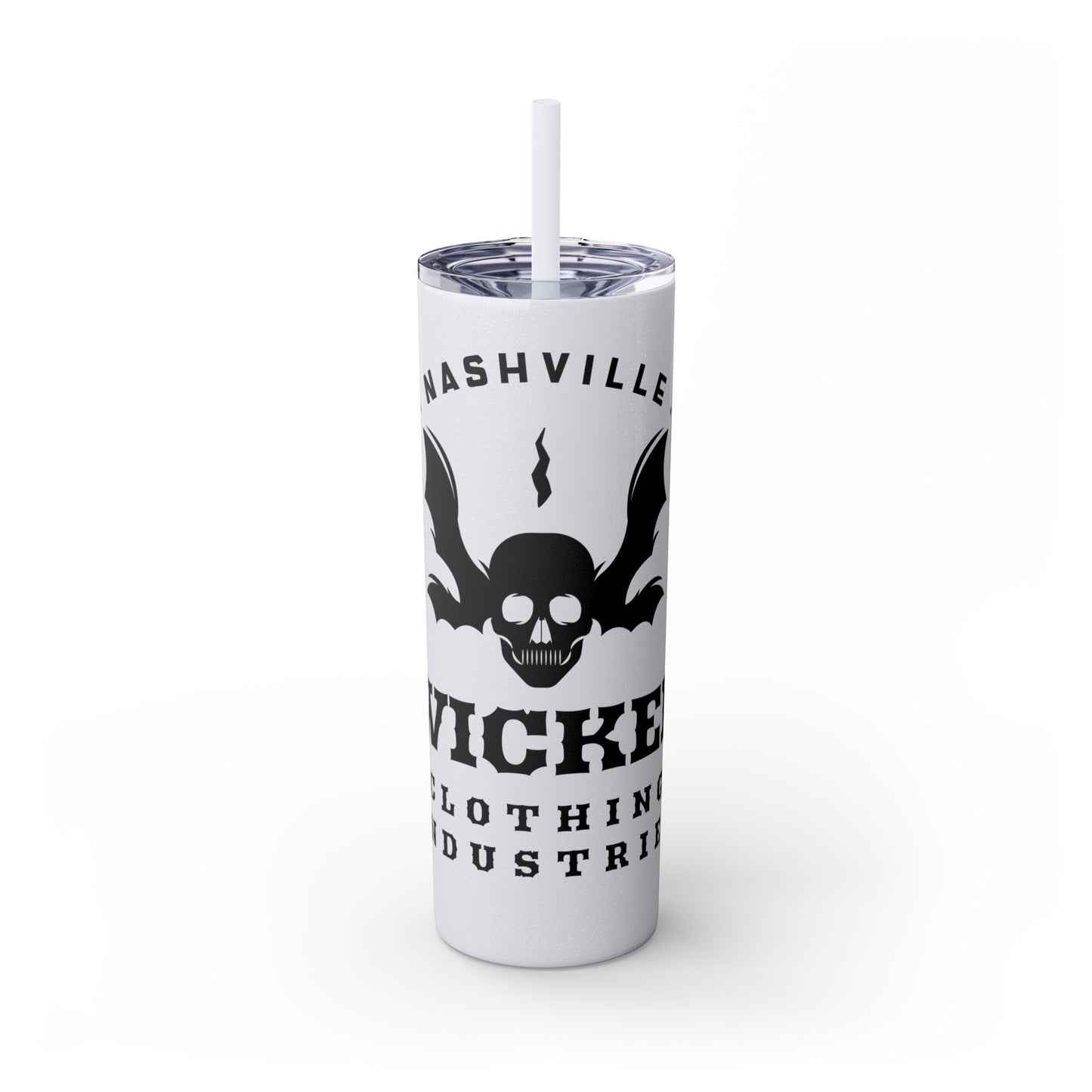 Wicked Nashville /Mint ( Shown)/ Skinny Tumbler with Straw, 20oz