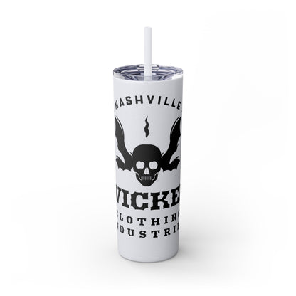 Wicked Nashville /Mint ( Shown)/ Skinny Tumbler with Straw, 20oz