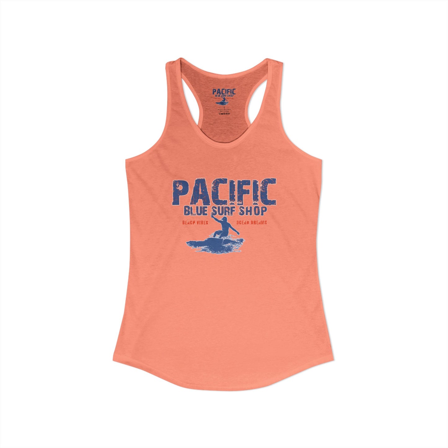 The "Locals Only" Vibe Pacific Blue // Heritage Badge Racerback