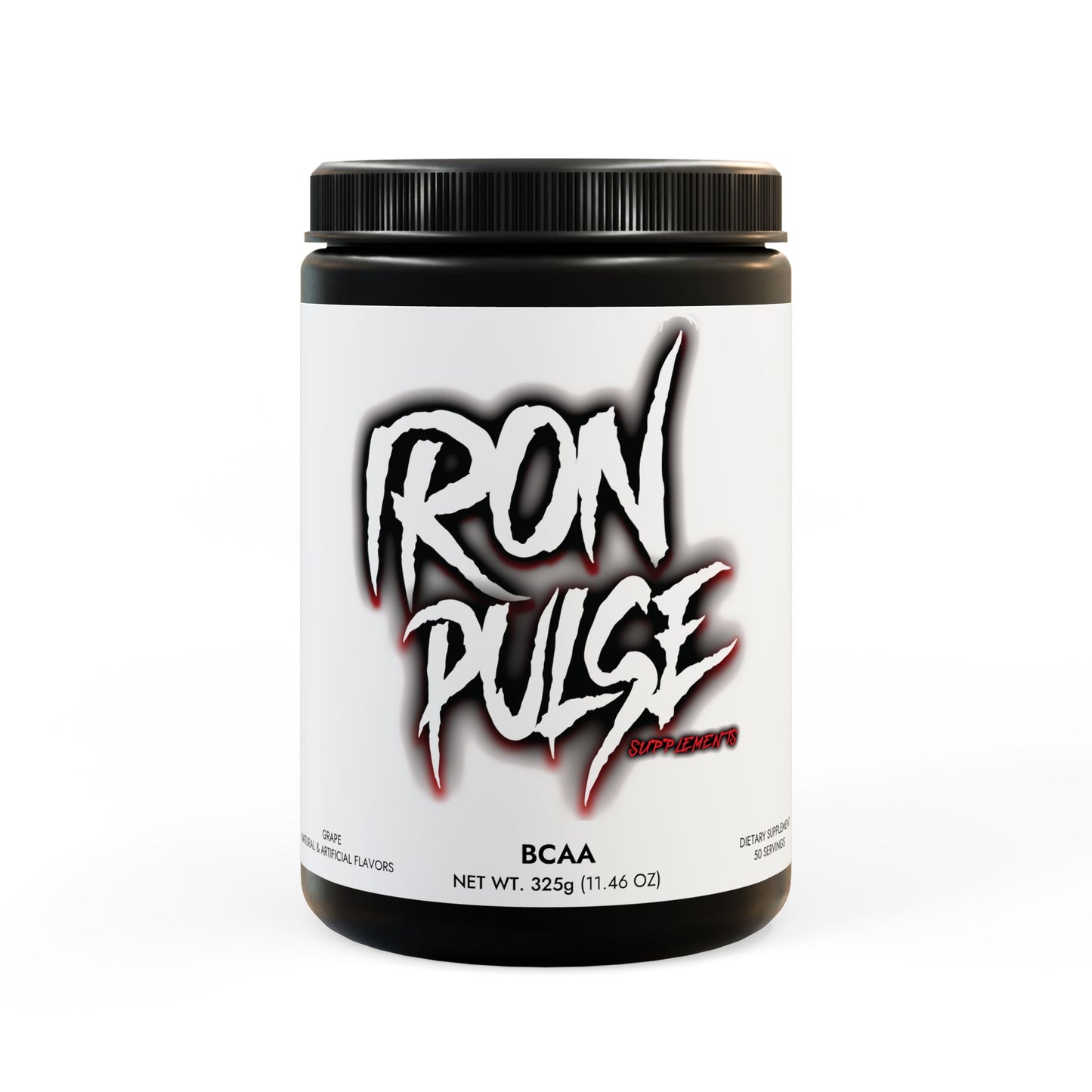 IRON PULSE/ WCI/ BCAA Supplement, Grape (325g, 11.46oz, 50 servings)