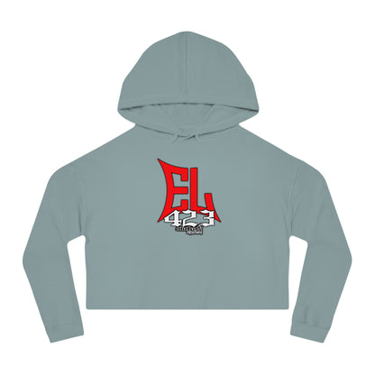 EL423 Red Bold/ Cropped Hoodie