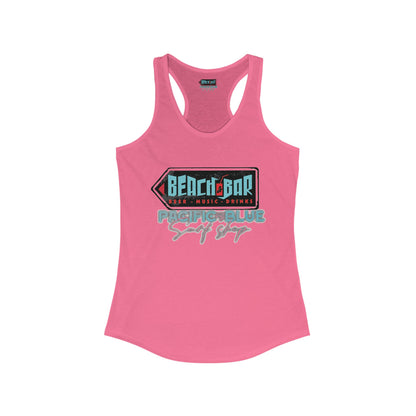 Beach Bar/ Pacific Blue Surf Shop/WCI   Racerback Tank Top