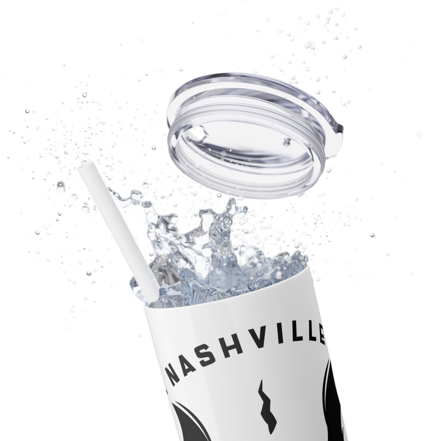 Wicked Nashville /Mint ( Shown)/ Skinny Tumbler with Straw, 20oz