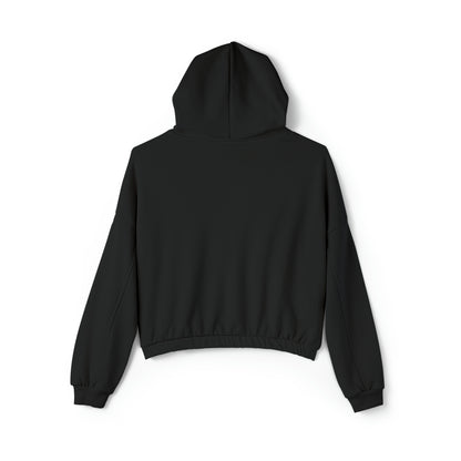 EL423 Alternative Berry Color with Black/ Cinched Bottom Hoodie