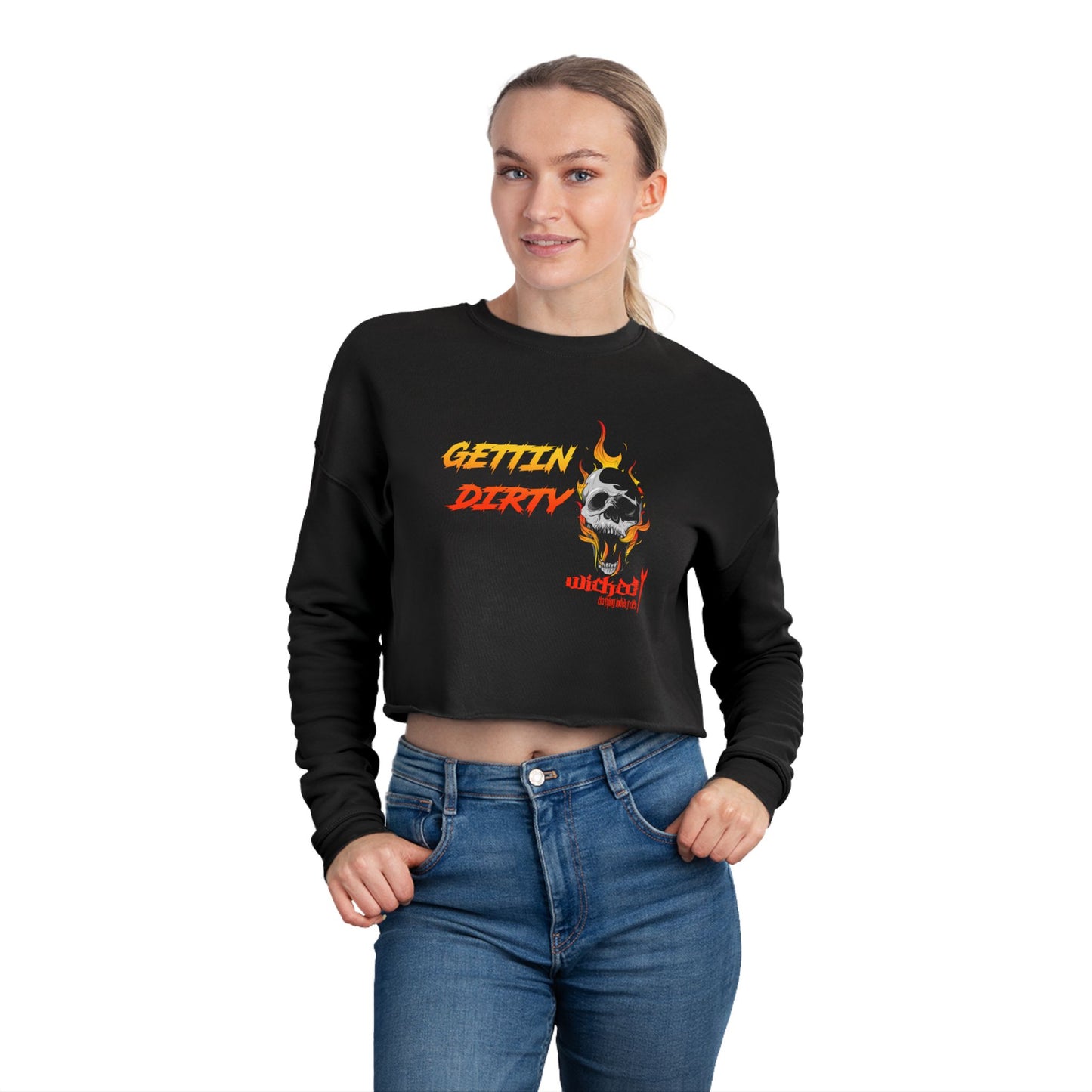 Gettin Dirty WCI/ Women's Cropped Sweatshirt