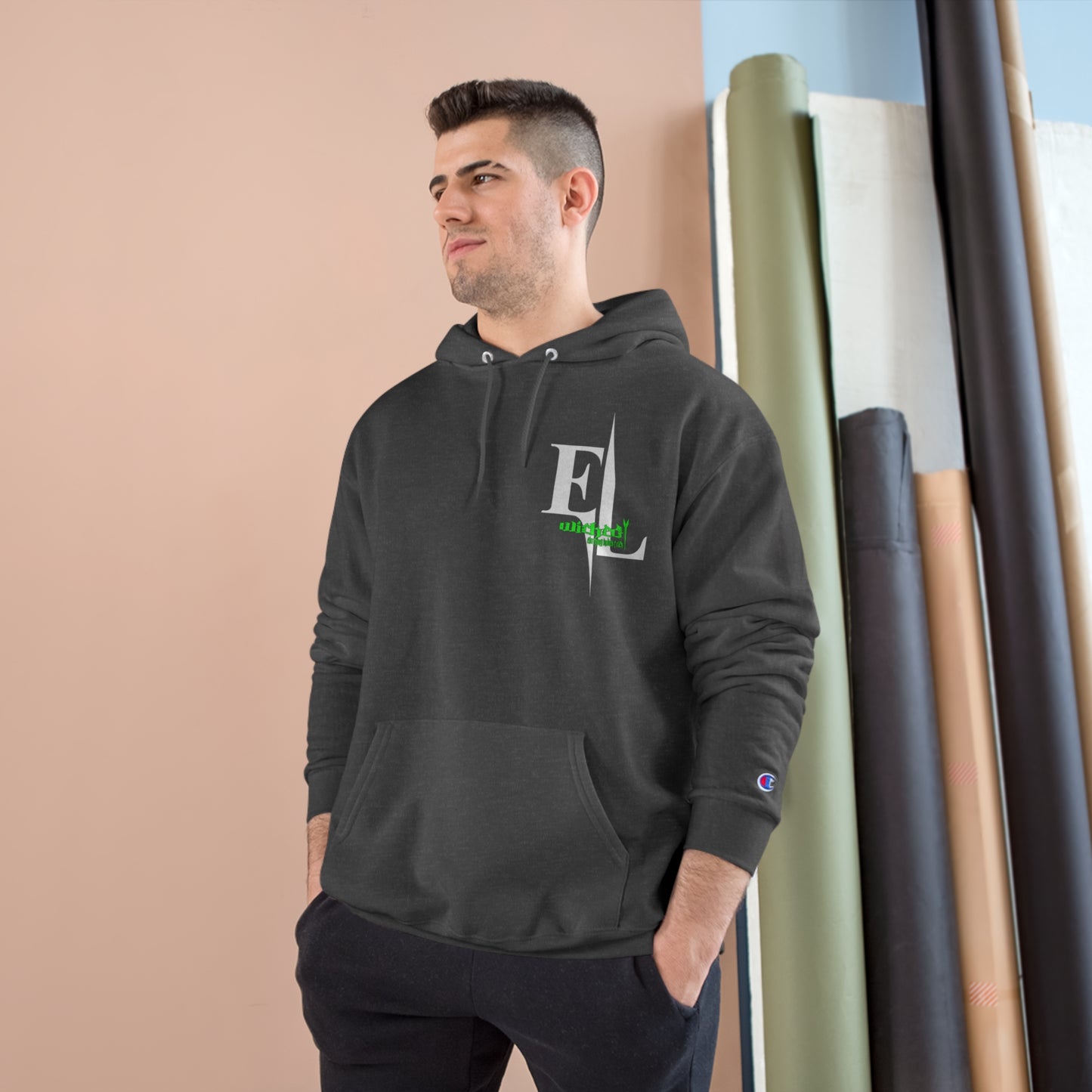 EL Cryptic (Neon Green) Old School Men's  Hoodie