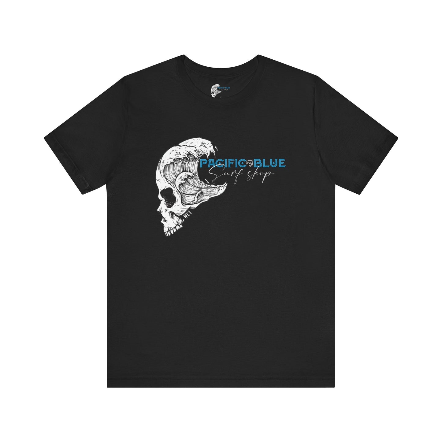 Skull Wave Pacific Blue Surf Shop Sky Blue   / WCI Tee