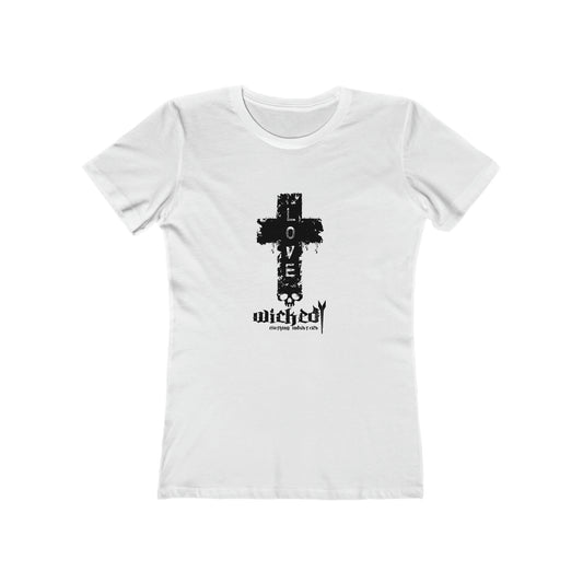 Love / White/Women's  Tee