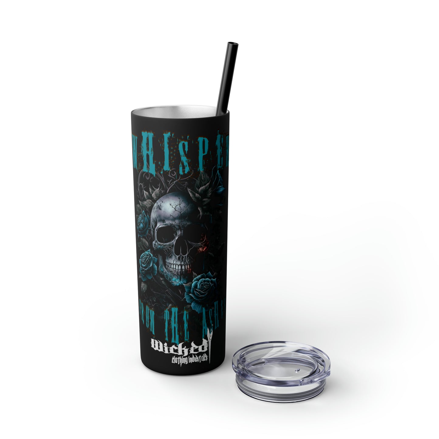 Whisper From The Ashes WCI / Skinny Tumbler with Straw, 20oz