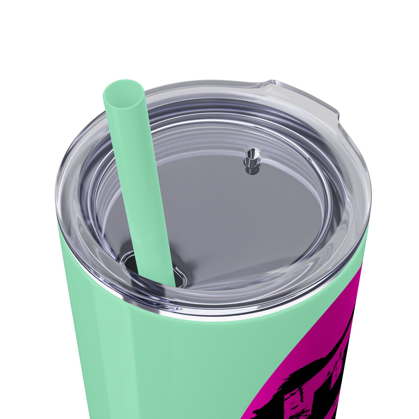 EL423 Alternative Hot Pink 2 / Skinny Tumbler with Straw, 20oz